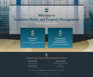 Sundance Realty and Management Splash Page